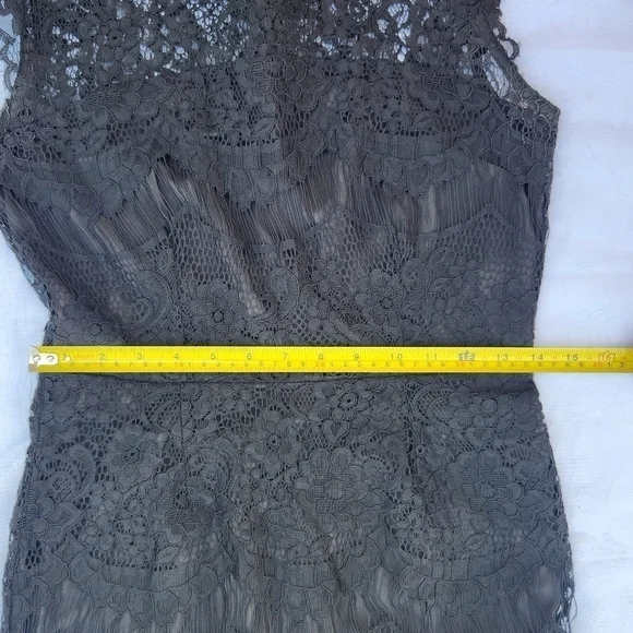 YELLOW star black lace dress size small - Picture 9 of 11